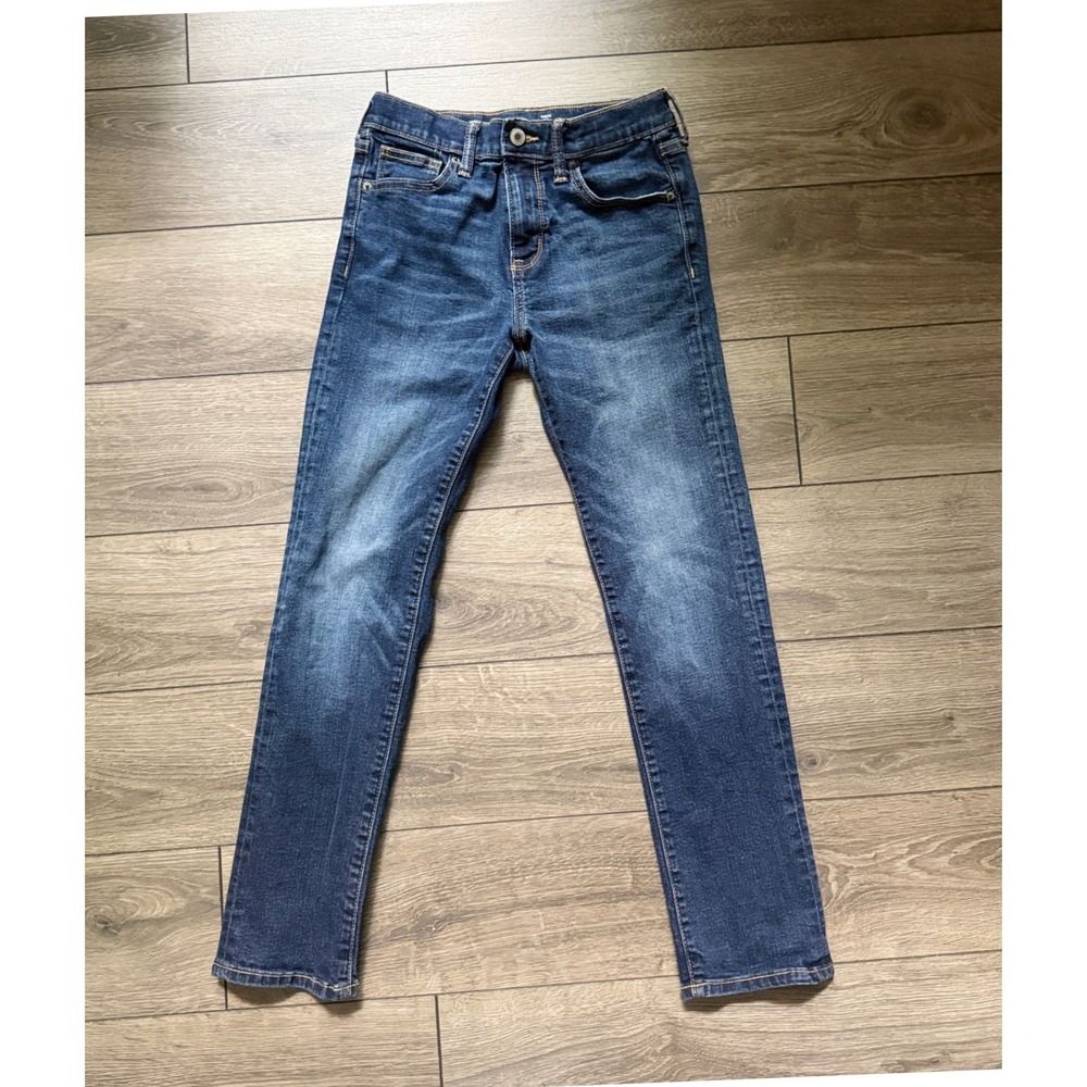 Old Navy Boys Karate Slim Jeans Dark Wash Built-In Flex Max Tough Size 12